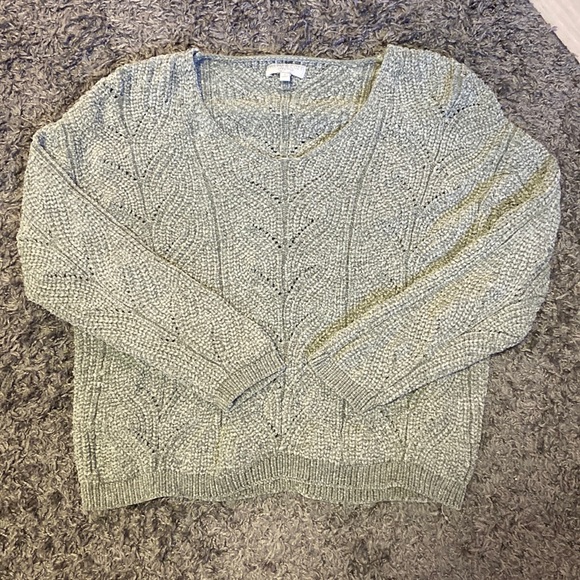 green women’s chenille sweater - Picture 1 of 2
